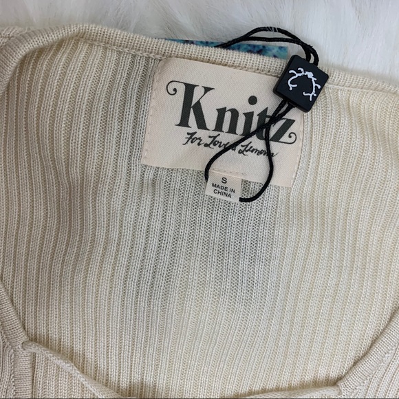 For Love & Lemons Delancey Mini Dress Cream S NWT - Picture 10 of 16